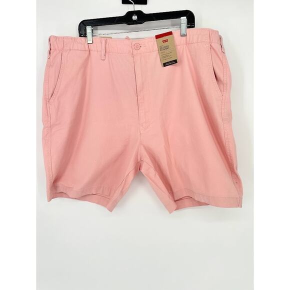 Levi's Shorts XXL Mens XX Chino EZ Shorts Stretch Pink 42" Waist 8" Inseam - Picture 1 of 14